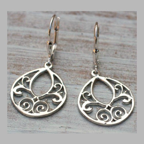 Sterling Filigree Compass Earrings – LE Jewelry Designs
